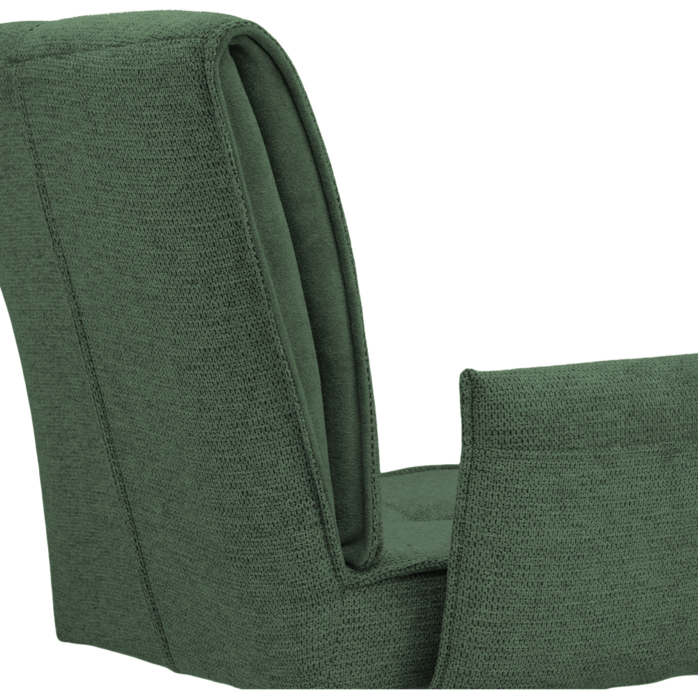 Стул поворотный "Понсо 360" (арт. 115П8), велюр Сиерра 17 зеленый, ножка профильная черная