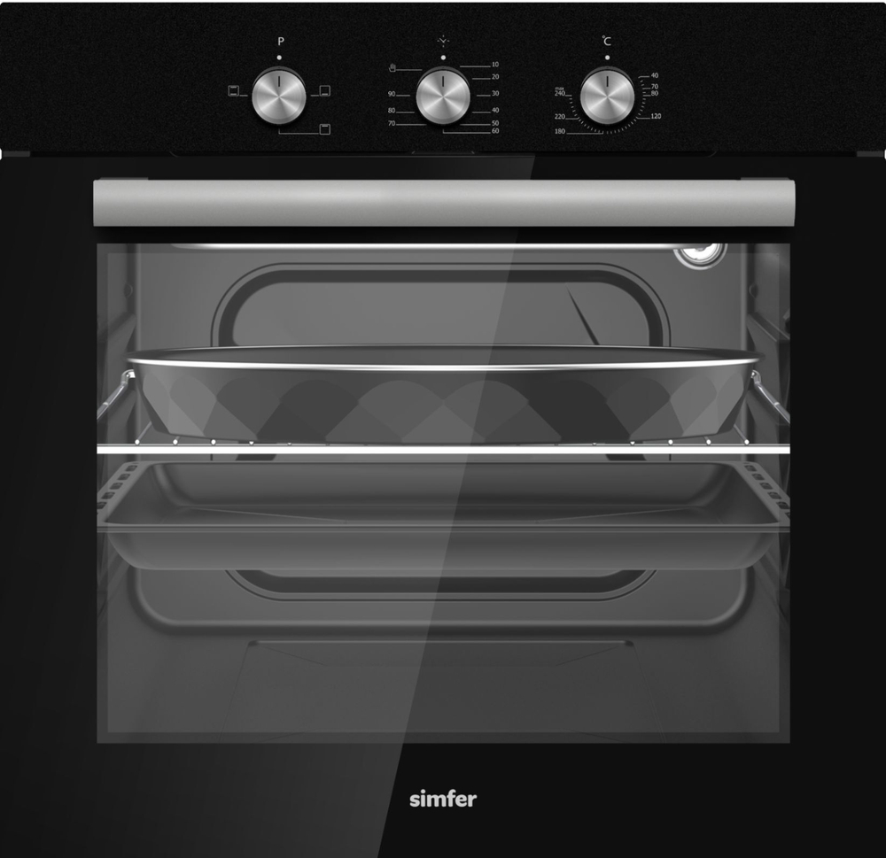 Электрический духовой шкаф Simfer B6EB14025 черный