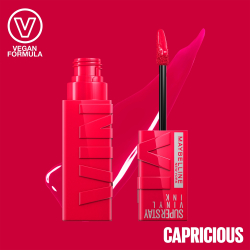 MAYBELLINE NEW YORK SuperStay Vinyl Ink - Стойкая жидкая помада, 4,2 ml