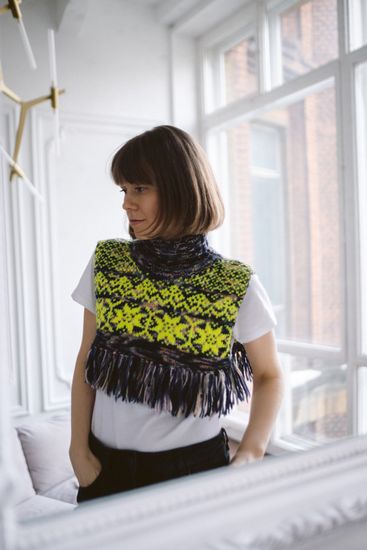 Рецепт № 8 "Манишка с бахромой"