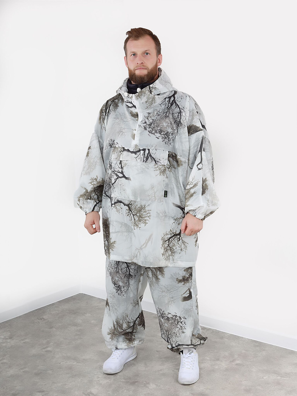 Маскировочный костюм Зима-2 (с карманом), 56-64, деревья