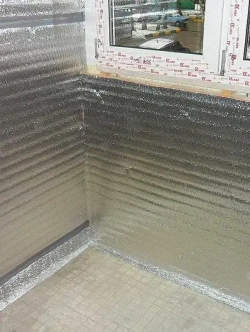 Подложка 1.2х25м 2мм утеплитель фольгированный, лавсан