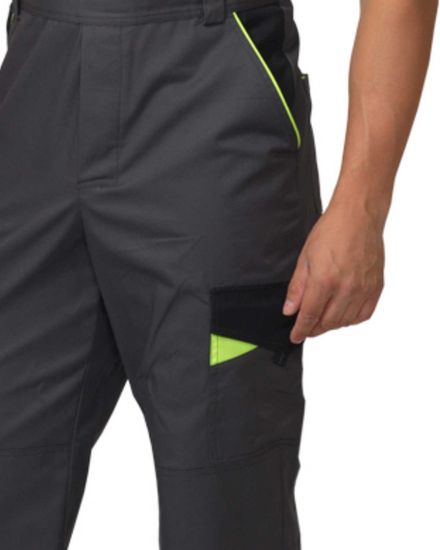 Полукомбинезон "Сириус-Ховард" (т.серый/черный/лимон)