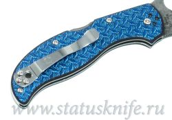 Нож SPYDERCO C90GFBLPD STRETCH DAMASCUS BLUE NISHIJINфотография - 5