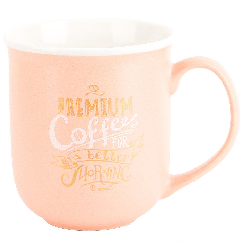 Кружка фарфоровая "Everything" v=380мл. (3вида) (min12) (транспортная упаковка)