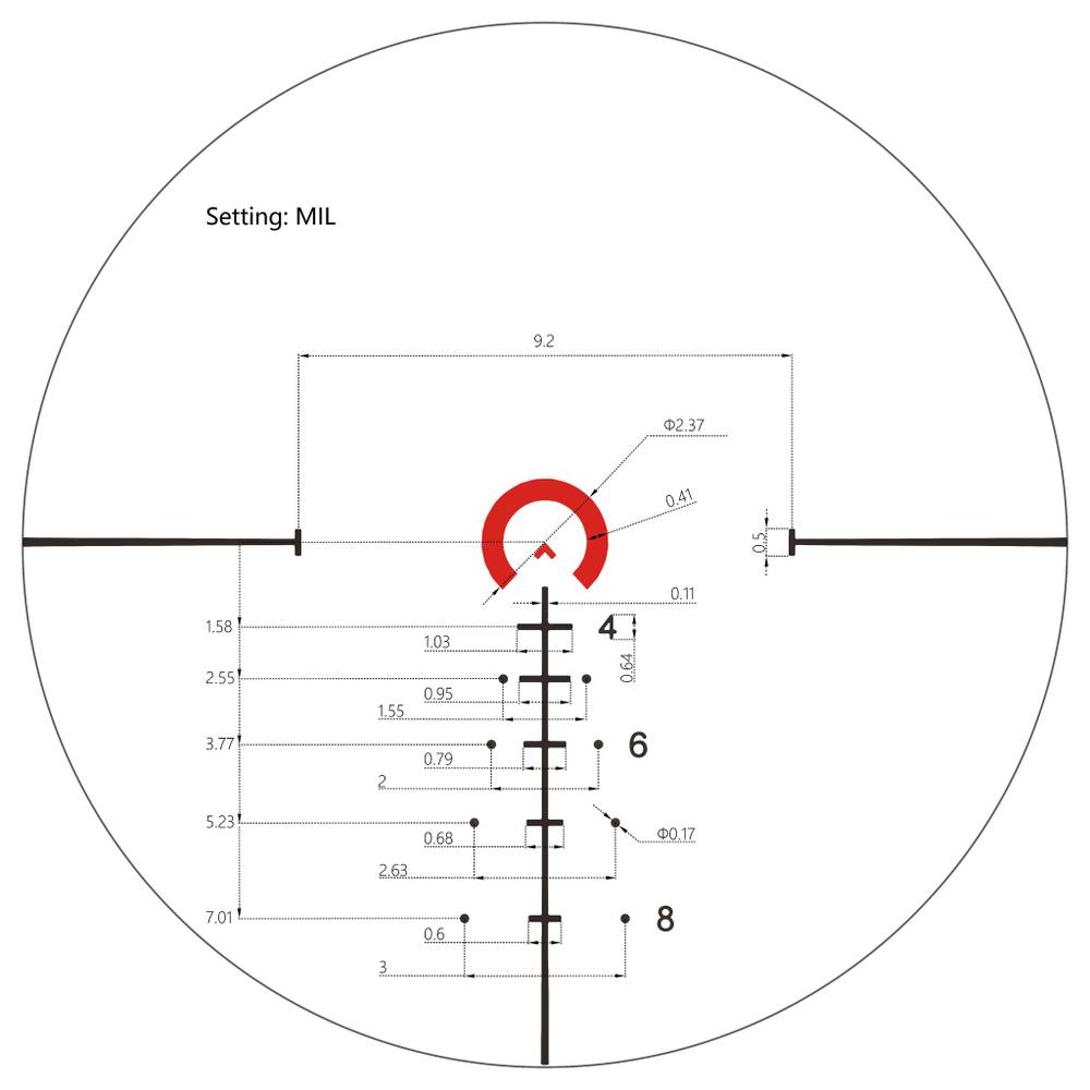 Оптический прицел Vector Optics Continental 1-6x28 Tactical FFP, сетка BDC & Wind, 34 мм, тактические барабаны, Zero Stop, азотозаполненный, с подсветкой (SCFF-31P)