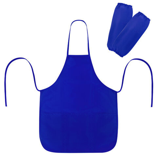 Фартук с нарукавниками для труда ПИФАГОР 39*49 см синий (273750)