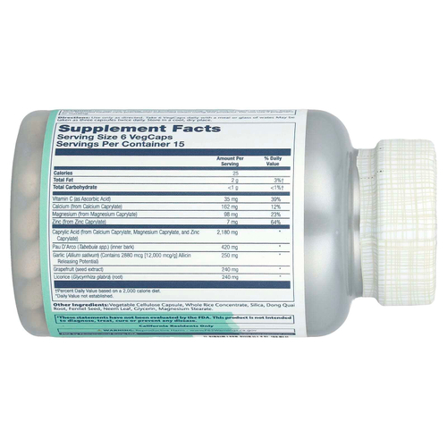 Solaray, Yeast-Cleanse ™, 90 вегетарианских капсул