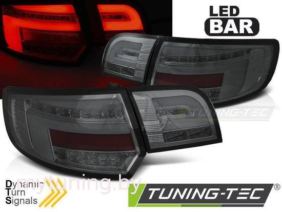 Фонари задние LED BAR SMOKE SEQ для AUDI A3 8P 5D 03-08