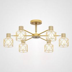 Потолочная Люстра Corf B3 Yellow 6 Lamps By Imperiumloft
