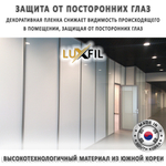 Пленка для окон декоративная DECO UV003 LUXFIL, рулон (размер 1,524x30м.)