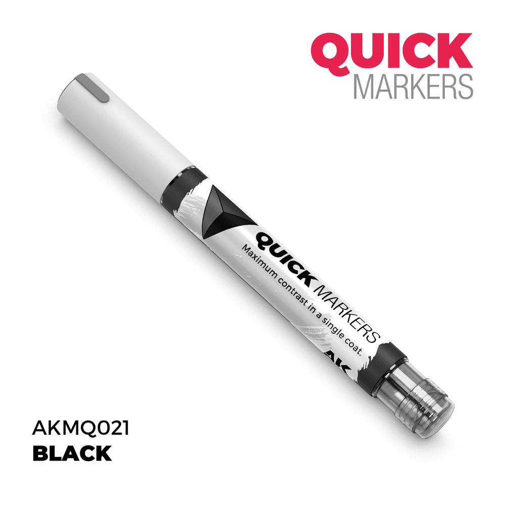 Акриловый маркер AK Interactive Quick Marker Black