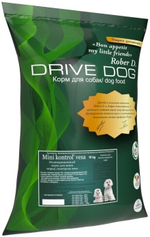 DRIVE DOG Mini kontrol` vesa полнорационный корм для собак мини пород контроль веса говядина с рисом