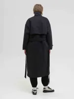 Плащ Утепленный FOS Черный Женский