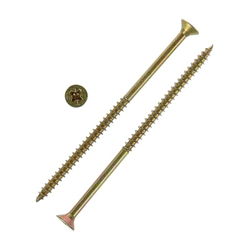 Шуруп универсальный желтый 6,0*140 потай