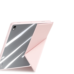 Чехол книжка розового цвета для планшета Samsung Galaxy Tab S11, серия Magi Series Case от Dux Ducis