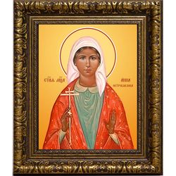 Анна Остроглазова святая мученица. Икона на холсте.