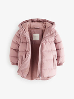 Куртка утепленная с капюшоном для девочки Next D51-934, Розовый