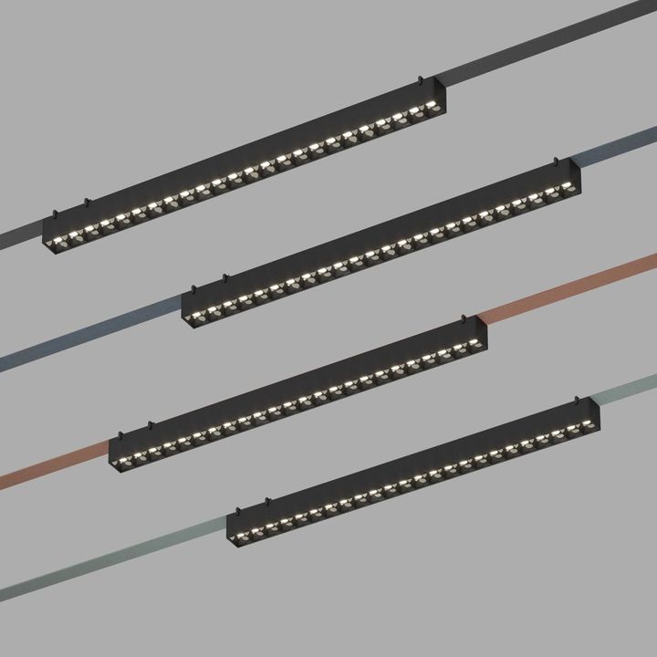 Трековый светильник Denkirs Belty Grill DK5572-BK