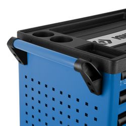 KING TONY (87G38-7B-B) Тележка инструментальная, 7 выдвижных ящиков, "PROFESSIONAL", синяя