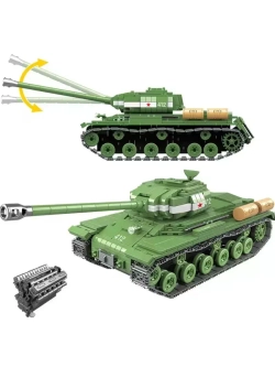 Конструктор Советский тяжёлый танк ИС-2М 1092 детали