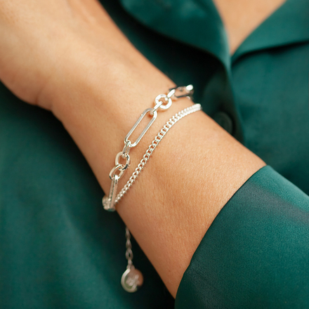 Браслет Fiore Luna Double Сarabiner CL6096 S