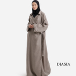 LAYALI LINEN KIMONO WITH ENGLISH COLLAR