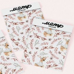 Ткань таффета сказочные оленята