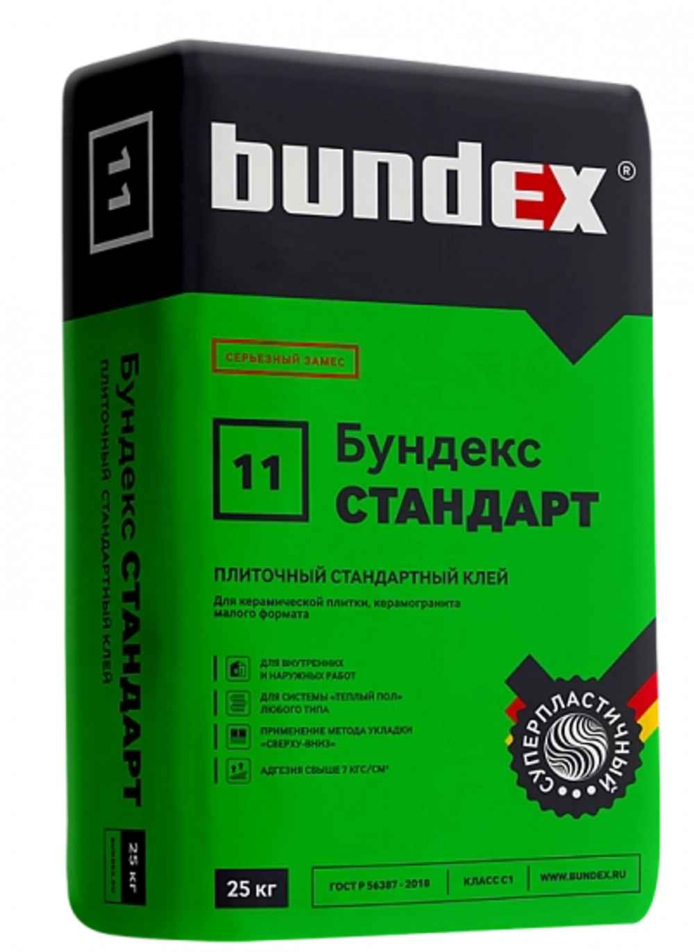 Клей плиточный "Бундекс Стандарт", 25 кг