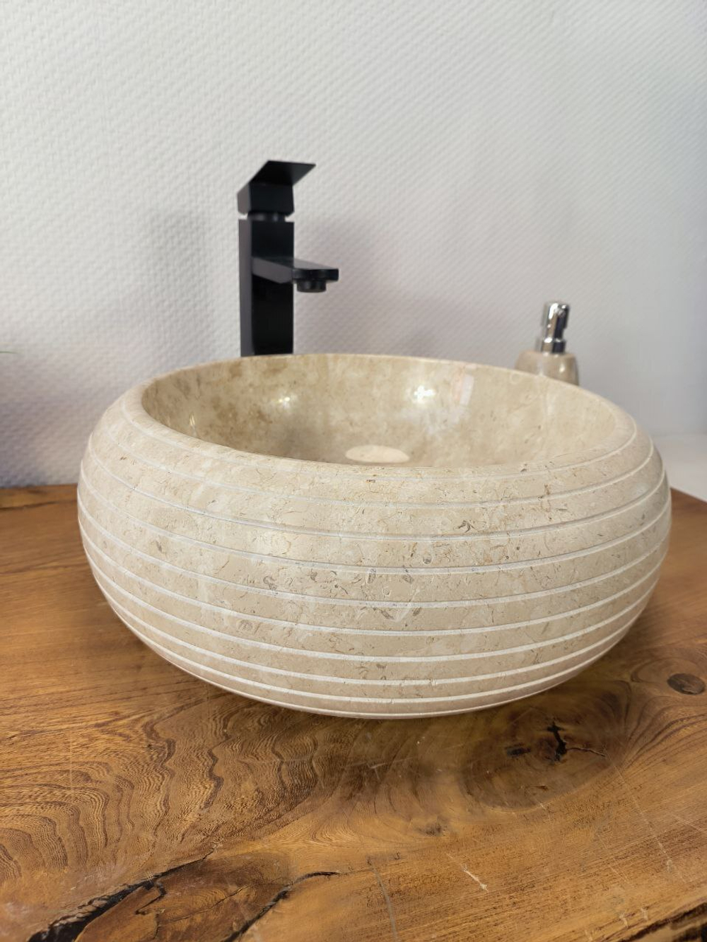 Раковина из мрамора Donut Cream Allur DM-65666 40*40*15
