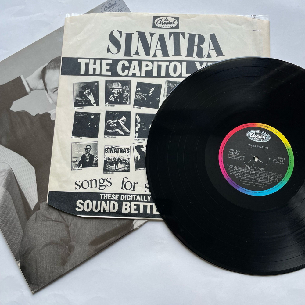 Винтажная виниловая пластинка LP Frank Sinatra Nice N Easy (Англия 1984)
