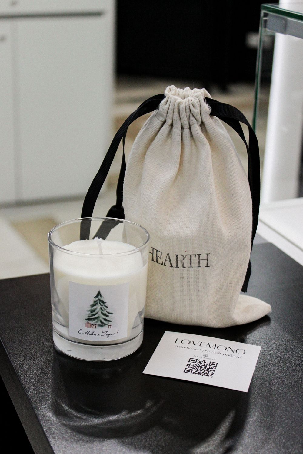 Свеча в стакане "Новогодняя", 3 аромата