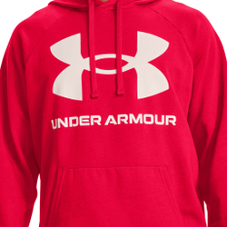 Мужская кофта теннисная Under Armour Rival Fleece Big Logo Hoody Men - Red, White