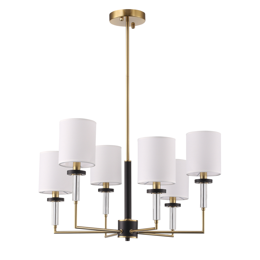 SL1404.303.06 Люстра подвесная ST-Luce Латунь/Прозрачный E14*6 40W ВЕРИТАС