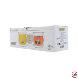 Набор стаканов с двойным стеклом Repast Animals 280 мл (3 шт)