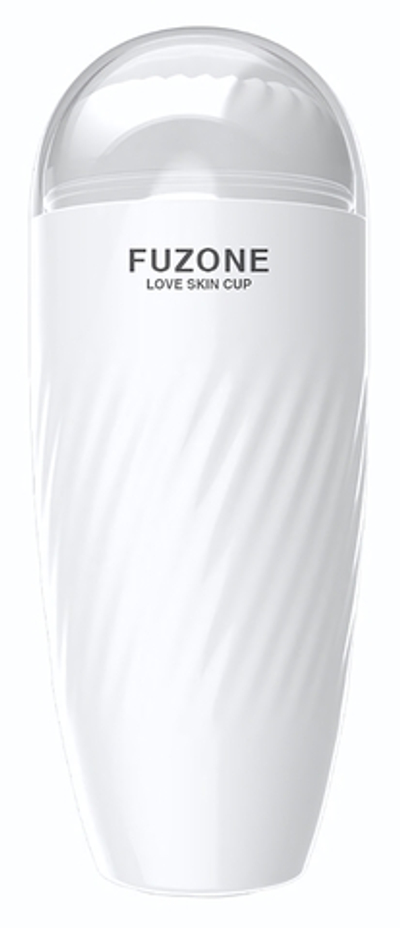 Белый мастурбатор с вибрацией в колбе Fuzone (Цвет: белый)