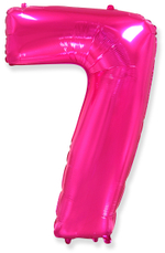 Цифра 7 фуксия