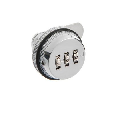 Замок кодовый ТУНДРА для почтового ящика хром 20мм 7108704