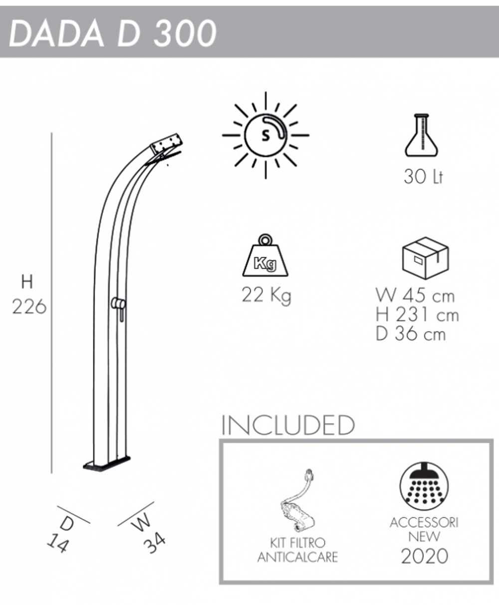 Душ солнечный Arkema Dada D 300