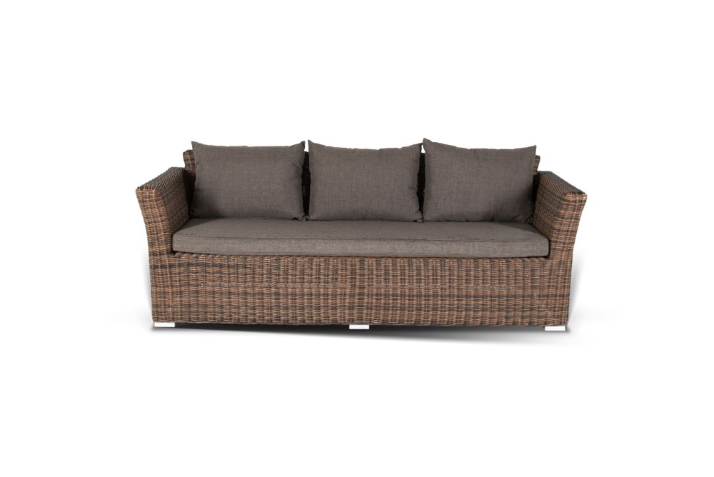 "Капучино Дабл" лаунж-зона из искусственного ротанга, цвет коричневый