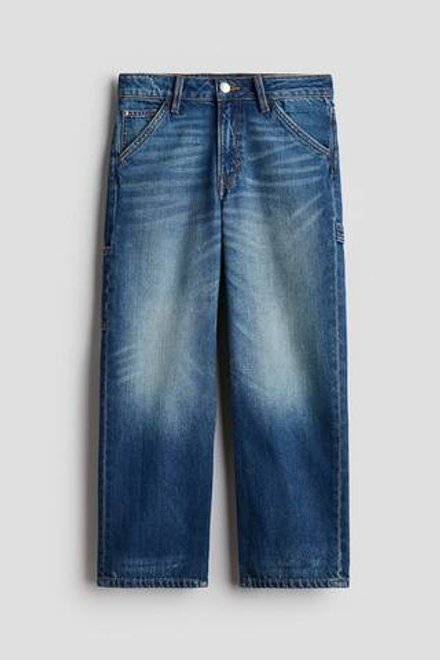 H&M Джинсы Carpenter свободного кроя, темно-синий