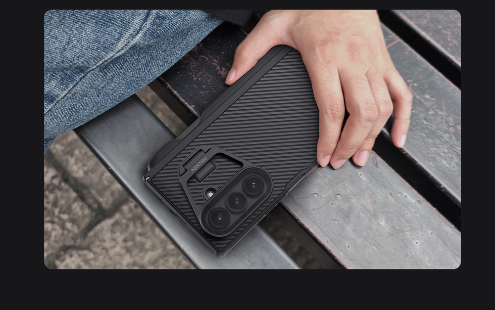 Чехол от Nillkin на Samsung Galaxy Fold 7, серия CamShield Prop Case (версия с прозрачной крышкой объектива и встроенным стилусом)