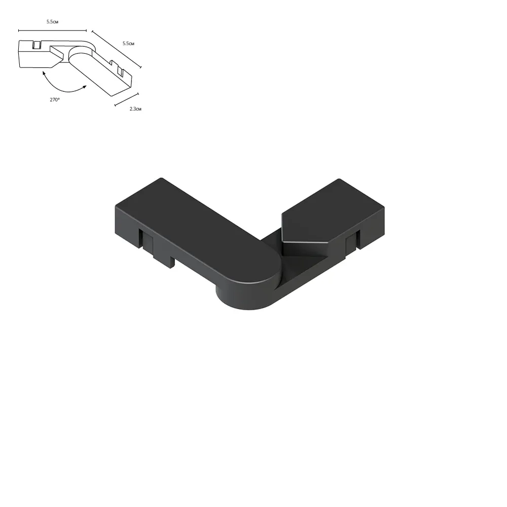 Коннектор поворотный для накладного шинопровода Arte Lamp RAPID-ACCESSORIES