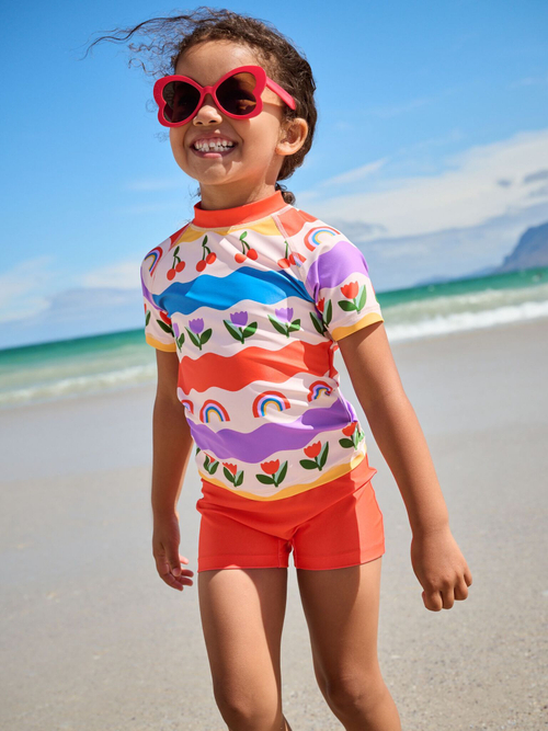 Купальник раздельный для девочки Next E77-678, Красный