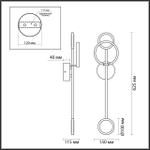 Настенный светодиодный светильник Odeon Light DENZEL 4321/16WL