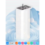 Электрический карниз для штор с регулировкой длины, алюминиевый, потолочный, с пультом