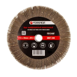 Круг лепестковый зачистной 115х20мм M14 (Grit 240) Forsage F-FD1240F