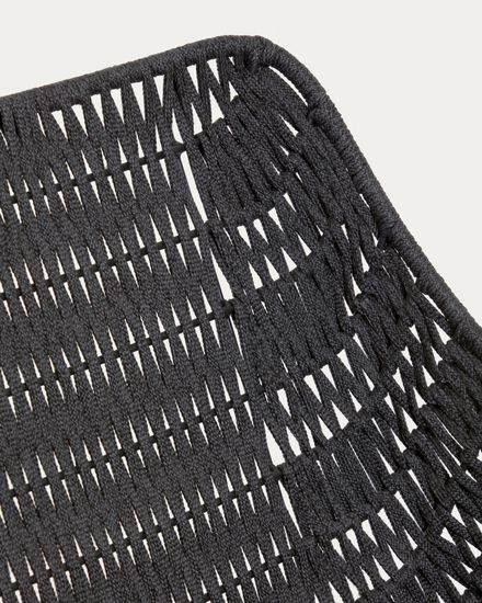Веревочное кресло Abeli черного цвета La Forma Испания 