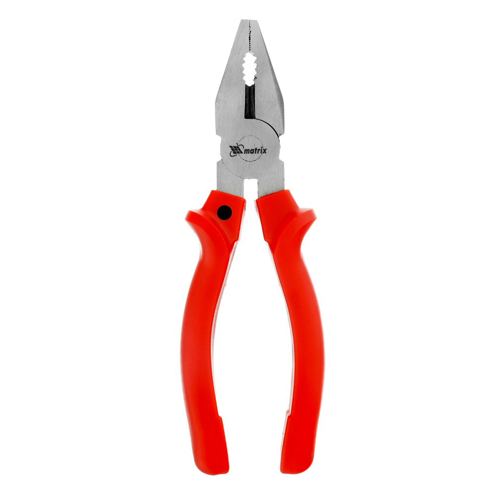 Плоскогубцы комбинированные Standard, 180 мм, шлифованные, пластмассовые рукоятки Matrix