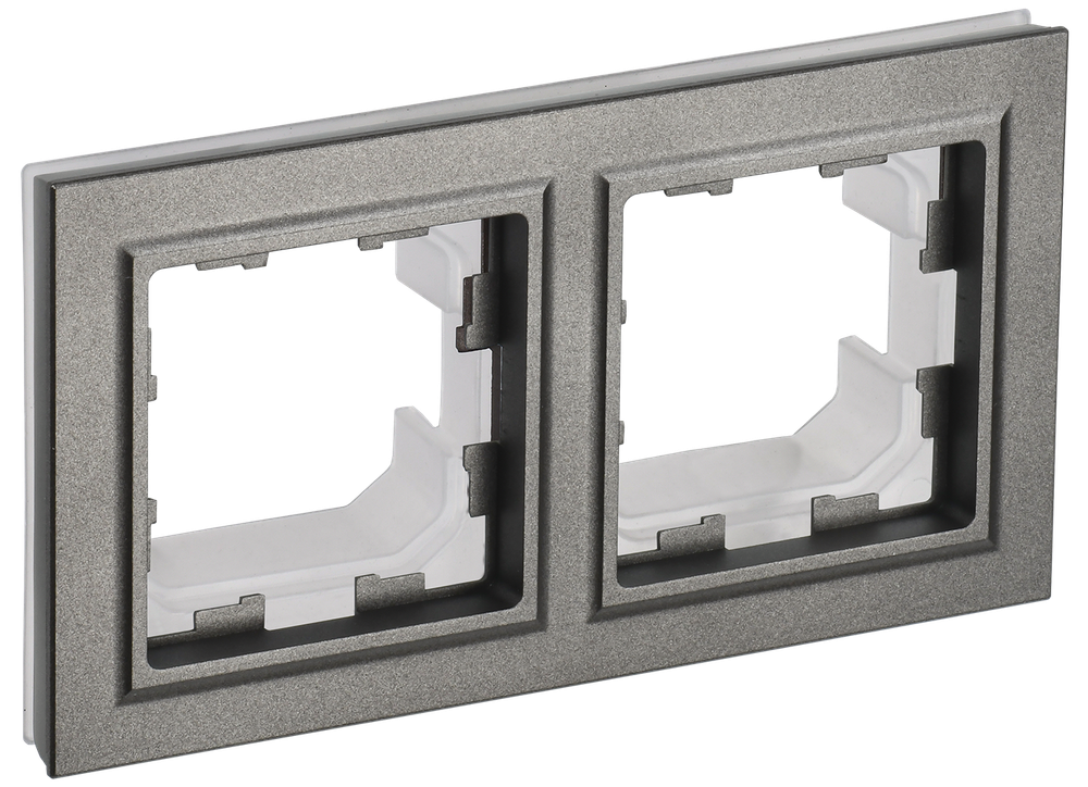 BRITE Рамка 2-местная IP44 РУ-2-БрШ-44 шампань IEK